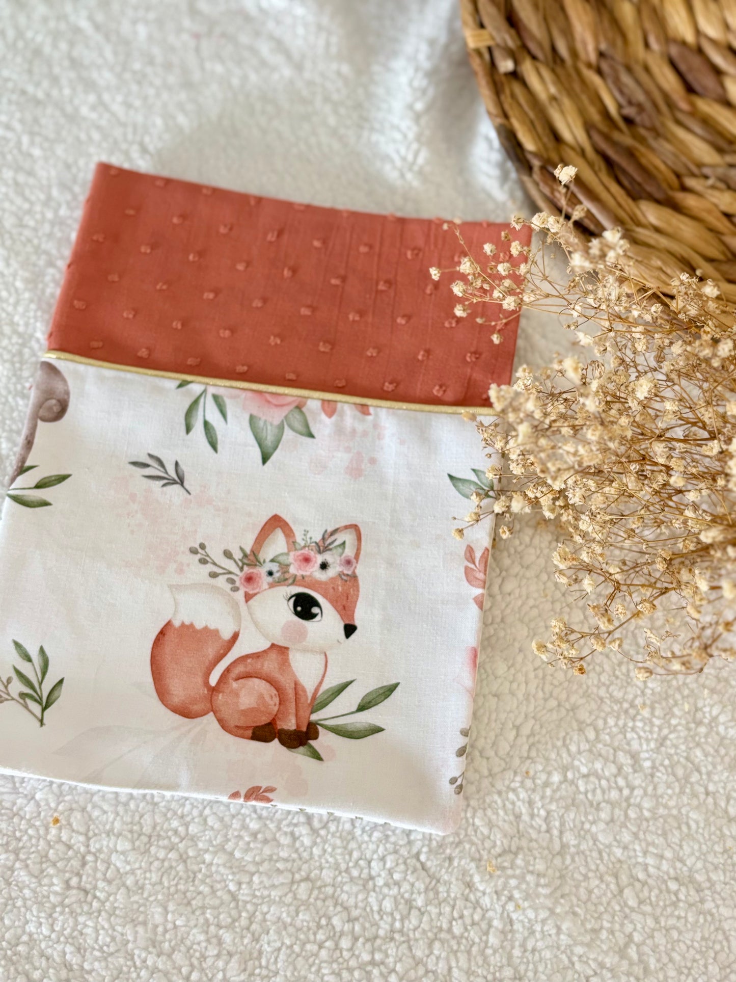 🍂🐿️ Protège Carnet de Santé - Écureuil & Couleurs d’Automne 🐿️🍂