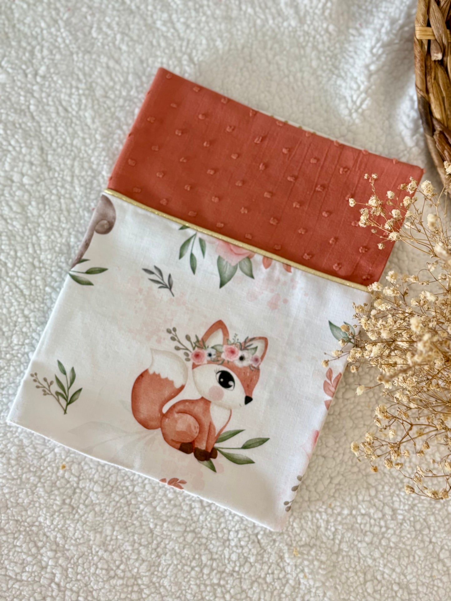 🍂🐿️ Protège Carnet de Santé - Écureuil & Couleurs d’Automne 🐿️🍂