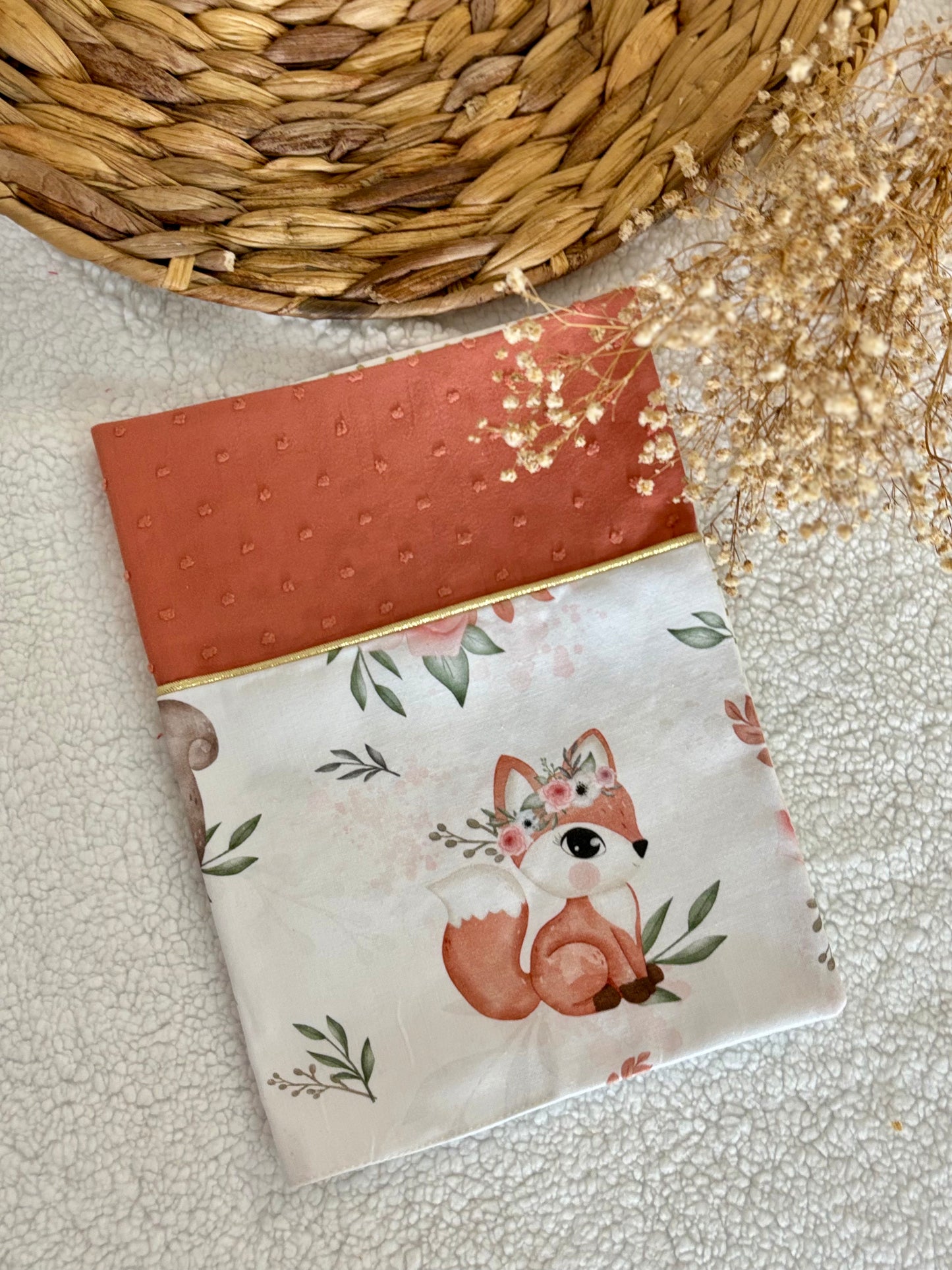 🍂🐿️ Protège Carnet de Santé - Écureuil & Couleurs d’Automne 🐿️🍂
