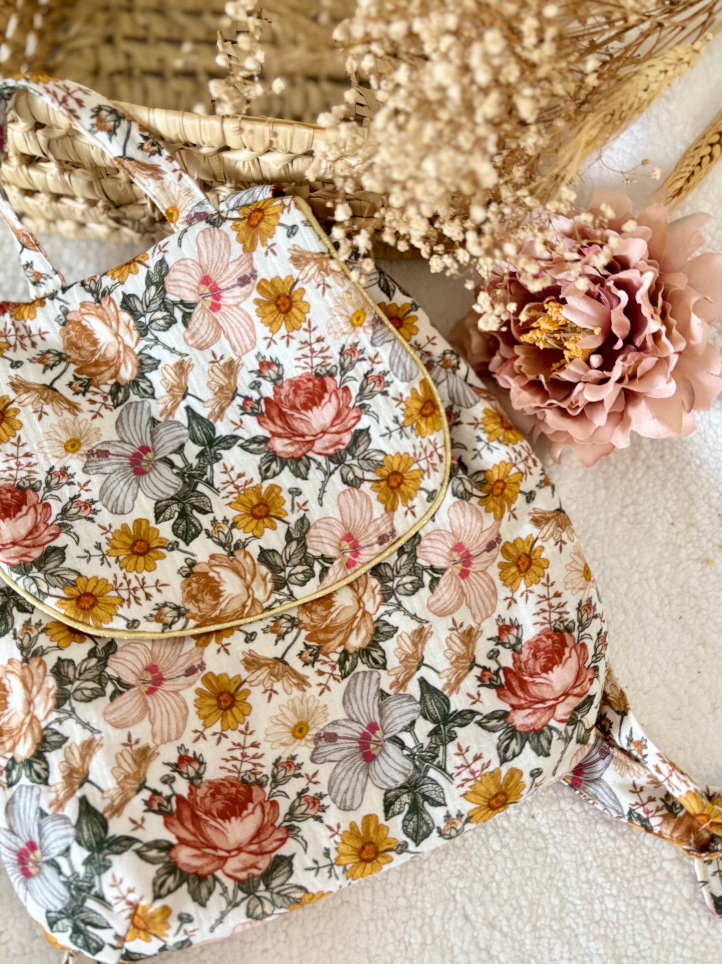 Sas de crèche - Motifs Fleurs VINTAGES-