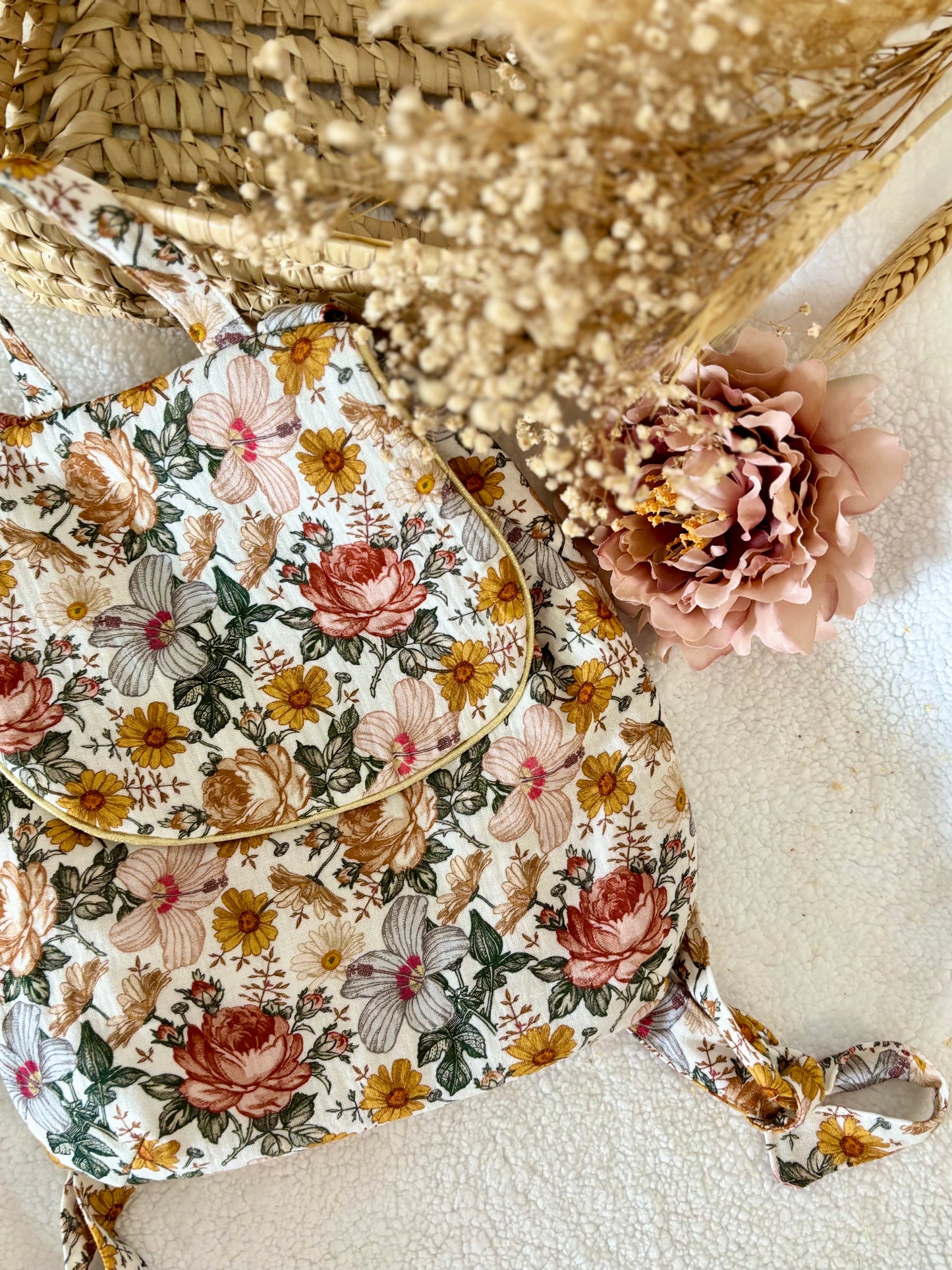 Sas de crèche - Motifs Fleurs VINTAGES-