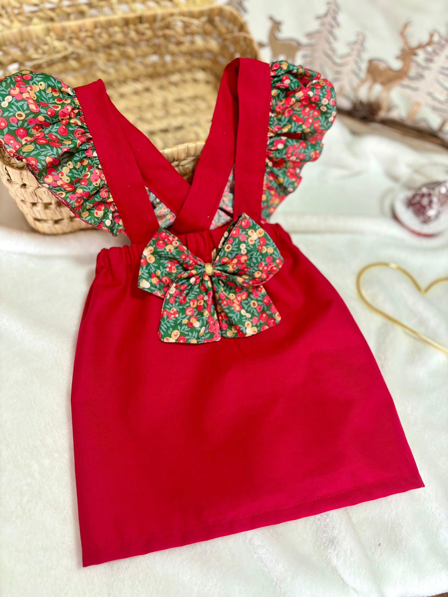 Jupe à bretelles Liberty