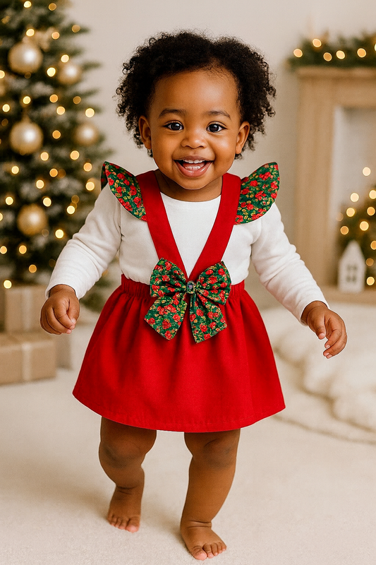 Jupe à bretelles Liberty