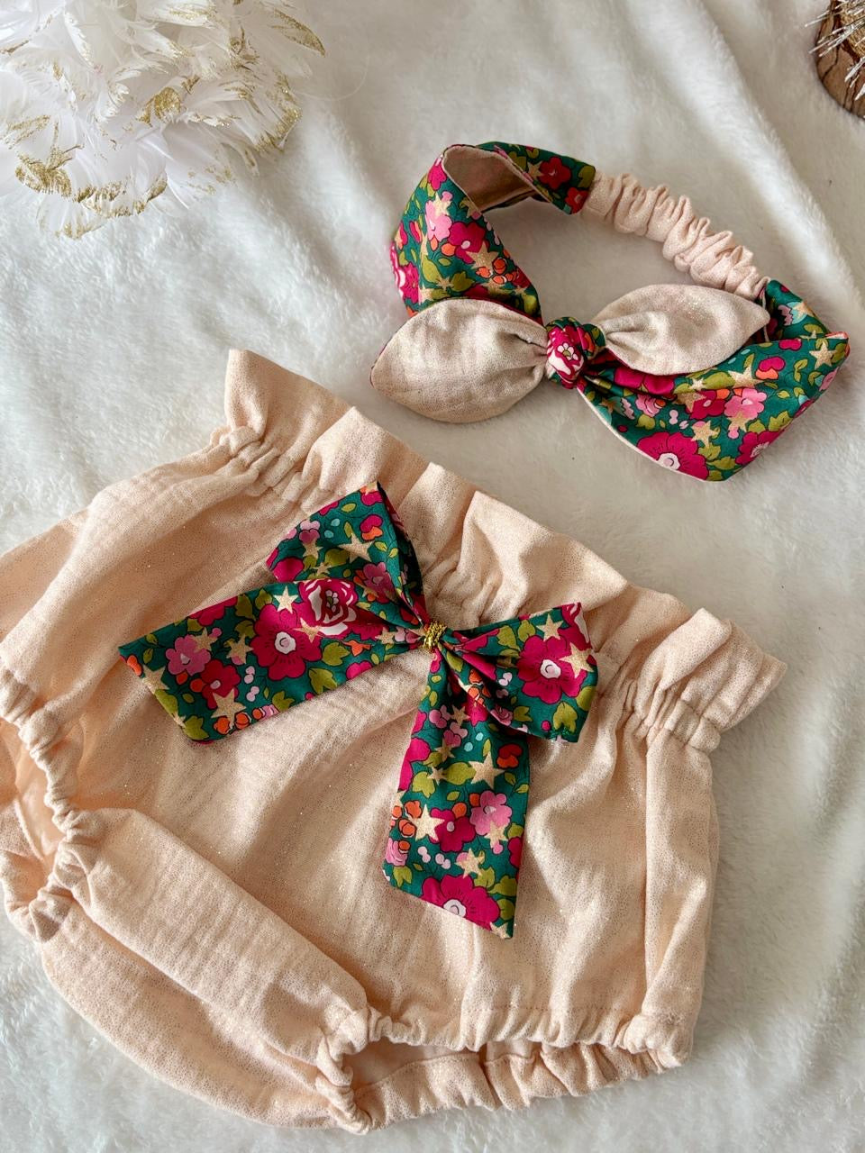 ÉDITION LIMITÉE - Ensemble Bloomer Liberty / gaze de coton -  EN COMMANDE