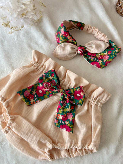 ÉDITION LIMITÉE - Ensemble Bloomer Liberty / gaze de coton -  EN COMMANDE