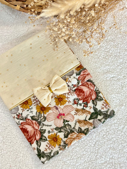 🌸✨ Protège Carnet de Santé - Motifs Fleurs Vintage ✨🌸