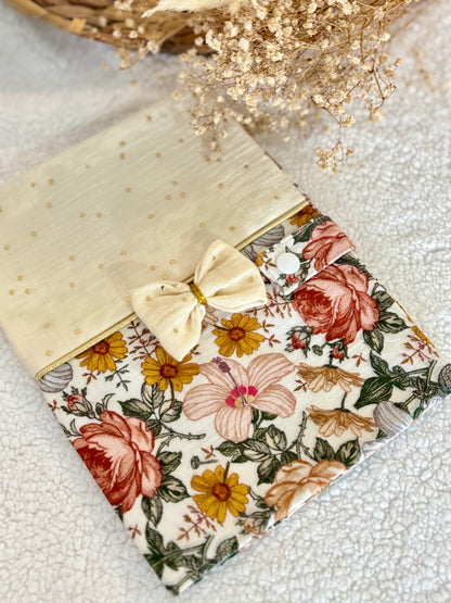 🌸✨ Protège Carnet de Santé - Motifs Fleurs Vintage ✨🌸